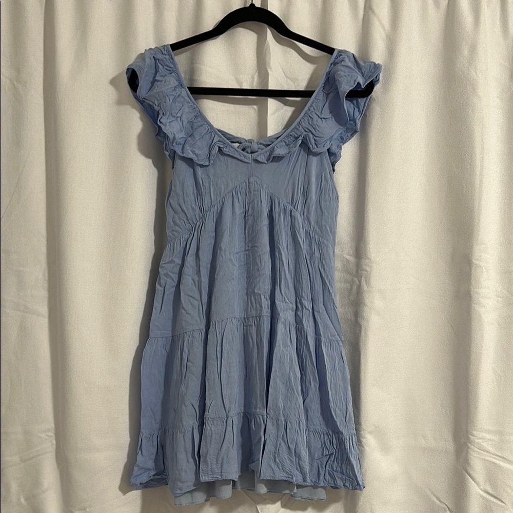 Altar’d State Blue Ruffled Dress